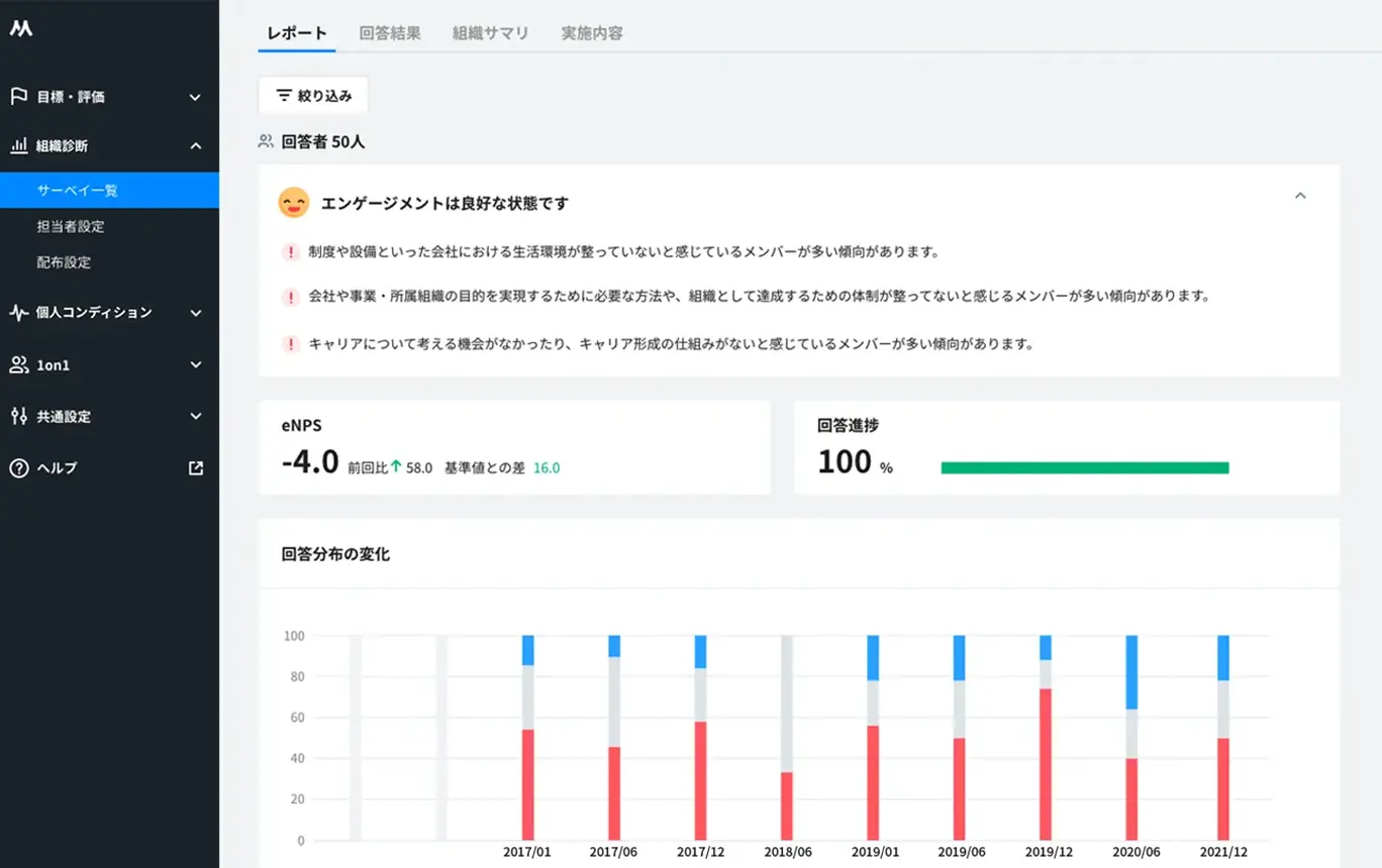 従業員の声を<br class="is-sp">「見える化」